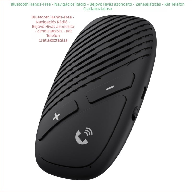 Bluetooth autós kihangosító napellenzőhöz, nyelvválasztási funkcióval, 1–2 vételi adapterrel, univerzális kompatibilitás, bemenet 5V
