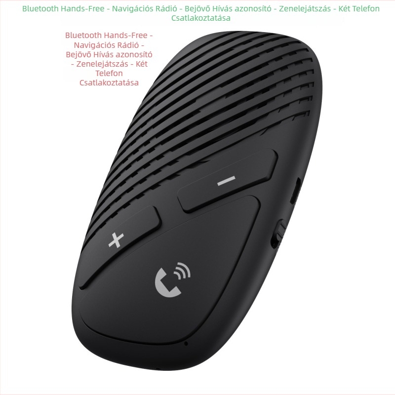 Bluetooth autós kihangosító napellenzőhöz, nyelvválasztási funkcióval, 1–2 vételi adapterrel, univerzális kompatibilitás, bemenet 5V