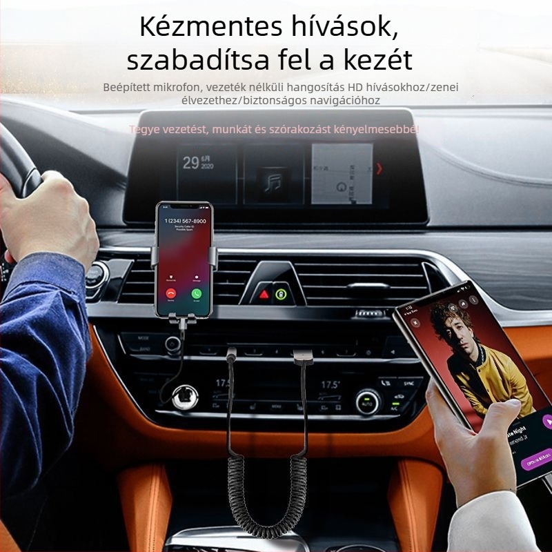 Autóba Bluetooth vevő BT1160 3,5 mm-es audio interfésszel, Plug-and-Play, Bluetooth 5.4, 10 m hatótávolság, külső tápegység nélkül