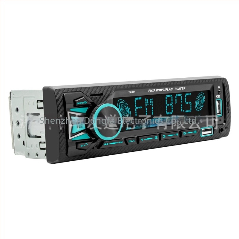 Autós Bluetooth MP3 lejátszó FM rádióval, USB/SD kártya támogatás, 12V tápegység, alumínium ötvözetes ház, Modell 1789