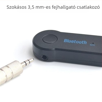Autó Bluetooth vevő, Bluetooth 5.0, 3,5 mm AUX bemenet, Plug-and-Play, modell 201