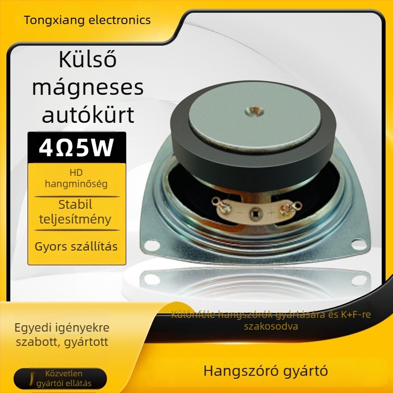 Többfunkciós külső mágneses hangszóró, 4 Ω, 5 W, autós kihangosító, mélyhang