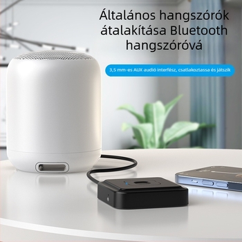 CHX-BT-22 Autó Bluetooth 5.1 audio adapter 3.5 mm/Type-C interfész, Plug-and-Play továbbító és vevő, 10 m hatótávolság