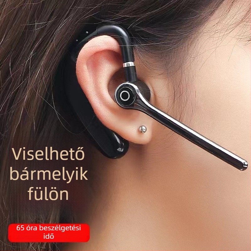 V18 magánmodell zajcsökkentő vezeték nélküli Bluetooth fülre akasztható headset, BT 5.3, ultra hosszú készenléti idő, autóhoz és sporthoz