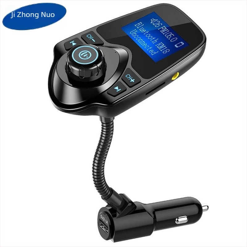 Autó MP3 Bluetooth lejátszó T10 kártyahellyel és FM átjátszóval, 12-24V tápegység