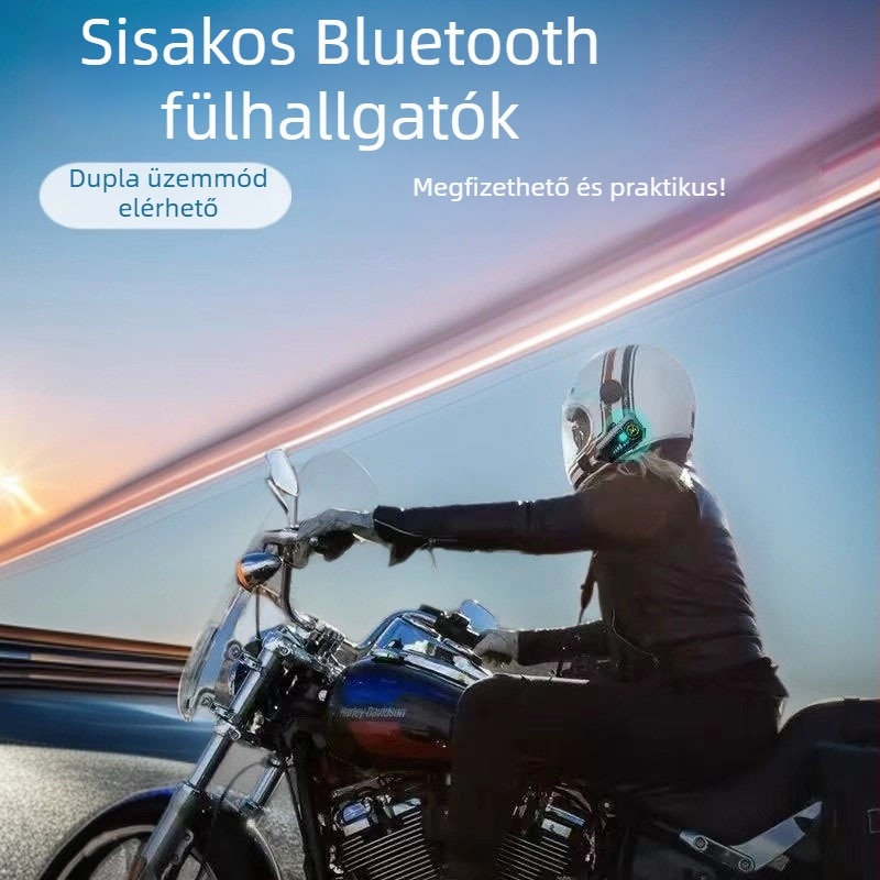 Y10 Bluetooth interkom sisak, két személyes interkom, intelligens hangvezérlés, hosszú akkumulátor-üzemidő