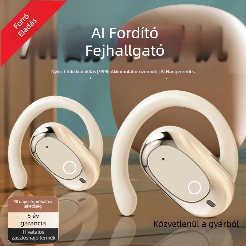 Klein M117Ai Okos Fordítású Bluetooth Fülhallgató – Nyitott fül, Csontvezetés, 10 m hatótávolság, BT 5.0, >8 órás üzemidő, IPX6 vízálló