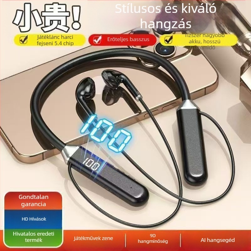 Vezeték nélküli in-ear fülhallgató zajszűrő és anti-drop funkcióval, Bluetooth 5.0, 20 m távolság, >8 óra üzemidő, Qualcomm chip, IPX6 vízálló