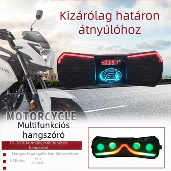 Motorkerékpár kormányára szerelt hangrendszer Bluetooth kéz nélküli beszélgetésekhez, többfunkciós integrált járműhang-rendszer elektromos járművekhez