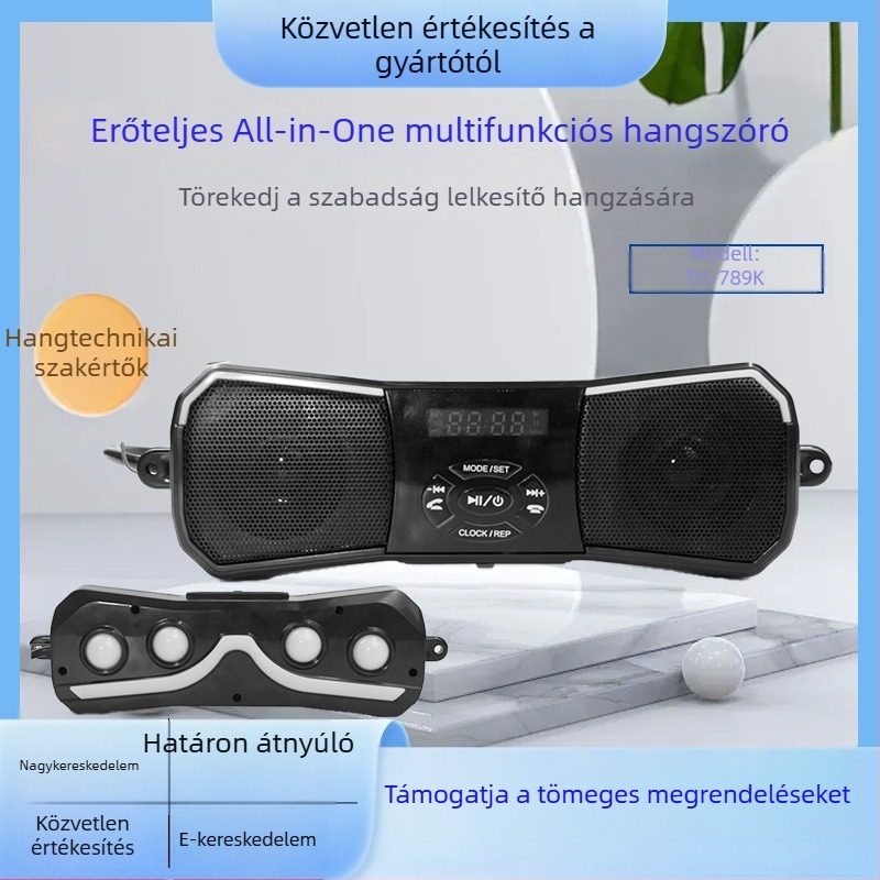 Motorkerékpár kormányára szerelt hangrendszer Bluetooth kéz nélküli beszélgetésekhez, többfunkciós integrált járműhang-rendszer elektromos járművekhez