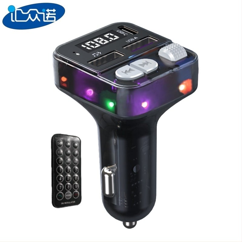 C59 Autó Bluetooth MP3 lejátszó távirányítóval, kihangosítással, FM adó, 12–24 V, monokróm kijelző