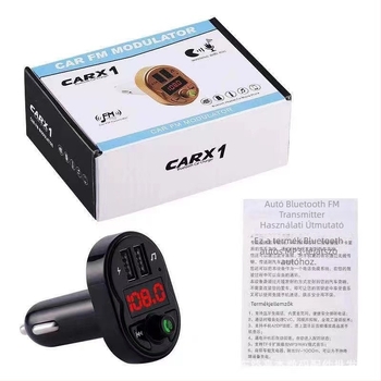Autó Bluetooth MP3 lejátszó X1 USB-vel, FM rádióval, 12–24V tápegységgel, 222 perc lejátszás (X1, USB, FM rádió, 12–24V)