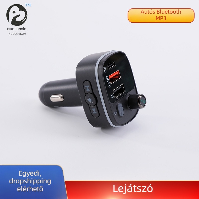 Autó Bluetooth vevő MP3 lejátszó, FM adó, hands-free hívások, veszteségmentes hangzás