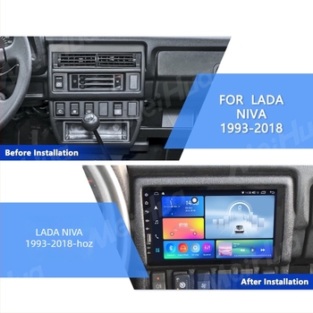 Lada Niva (1993–2008) autóDVD lejátszó, GPS navigációval, IPS/QLED kijelző, 1280x720 felbontás, ABS ház