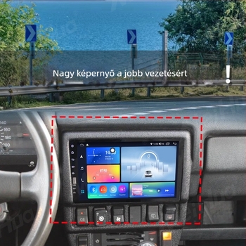 Lada Niva (1993–2008) autóDVD lejátszó, GPS navigációval, IPS/QLED kijelző, 1280x720 felbontás, ABS ház