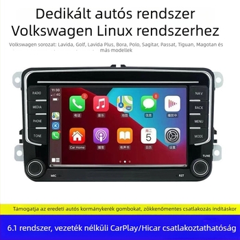 9 hüvelykes Android autós DVD navigáció a Volkswagen központi kijelzőjéhez Bluetooth multimédiás lejátszóval