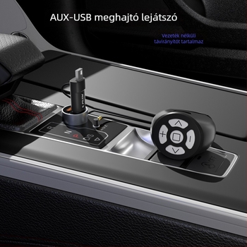 Autó AUX–USB veszteségmentes lejátszó, vezeték nélküli távirányítóval és Bluetooth 5.3