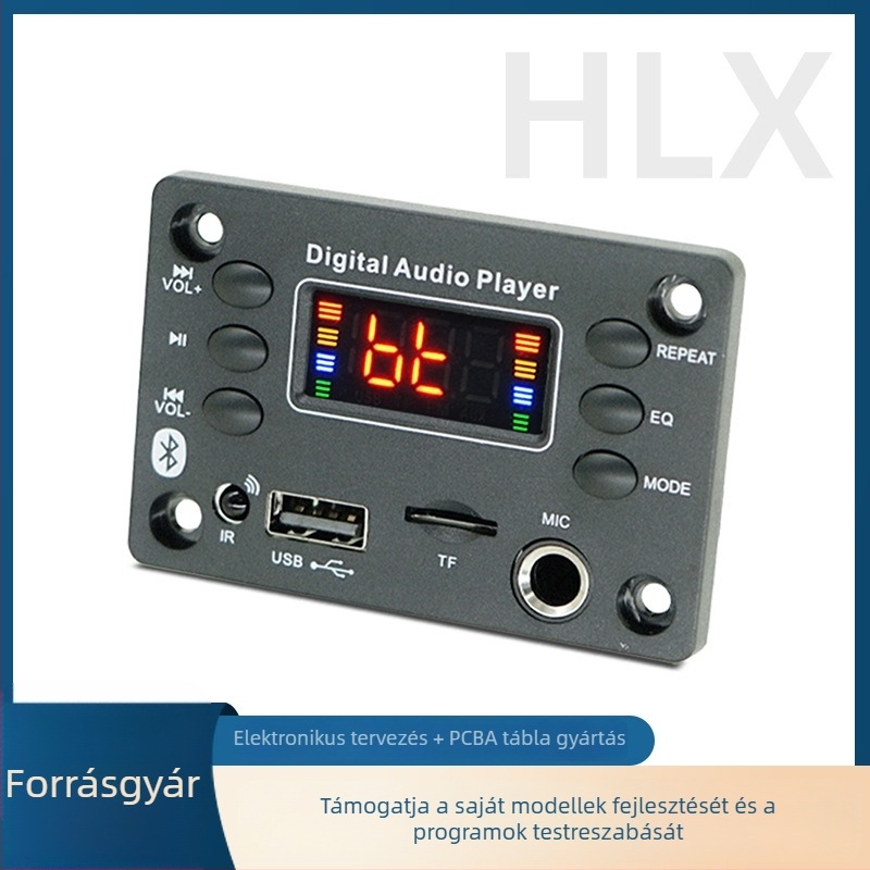 HLX MP3-dekóder autóhanghoz Bluetooth 5.0-val, modell 136
