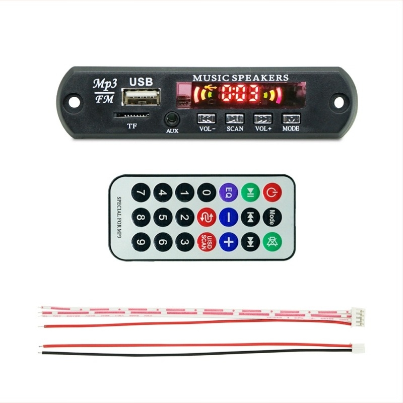 Autós MP3 modul – MP3 dekódoló kártya USB-vel és FM rádióval, Hai Lan Xing 27A, audió kiegészítő