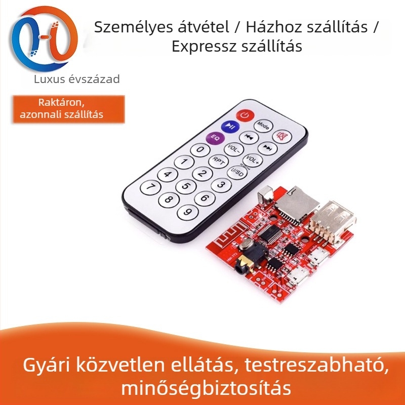 Bluetooth MP3 dekódoló modul és audio vevőpanel autóhifához, erősítő módosítás, 4.1 PCB
