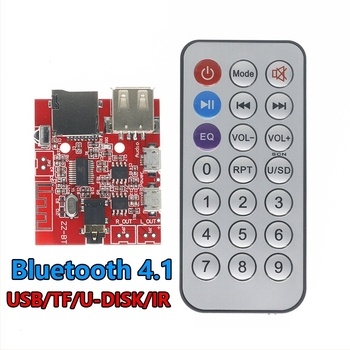 Bluetooth MP3 audio vevőpanel DIY autóhifihez – hangfalakhoz készült erősítőpanel, Bluetooth 4.1 dekódoló modul