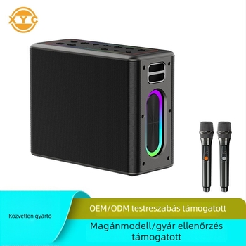 V60 Bluetooth hangsugáró kültéri karaokehoz mikrofonral – 60–120W, Bluetooth 5.3, IPX5 vízálló, 8 óra üzemidő, 4000mAh akkumulátor