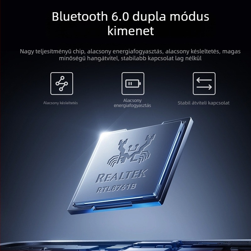 RTL606 Bluetooth USB adapter asztali számítógéphez, illesztőprogram nélkül, Plug-and-Play, BT 6.0