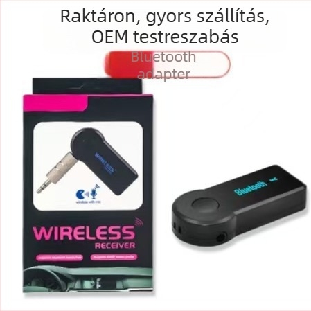 Bt-350 3,5 mm Bluetooth AUX autós adapter, vezeték nélküli audio konverter Bluetooth 5.0, AUX interfész, 10 m hatótávolság, külső áramellátás