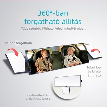 XL-3008 Autó Visszapillantó Tükör – széles látómezővel és anti-reflexiós bevonattal