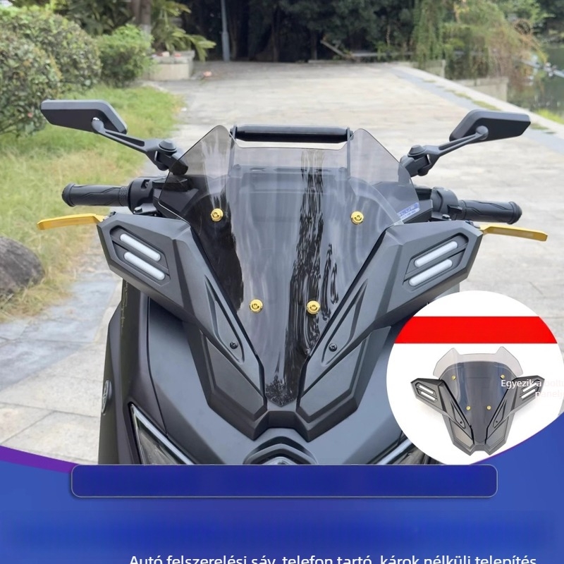 NMAX–XMAX szélvédőhöz készült speciális kiterjesztő tartó, modell NMAX155, márka Jpa