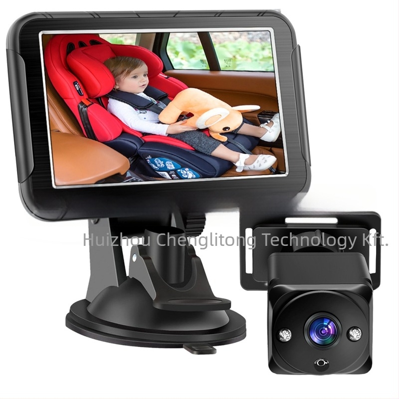 Autó babamonitor a hátsó üléshez CLT-1001, IPS kijelző, tömeg 0.5 kg