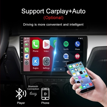 Yihang Android autófej‑egység GPS navigációval, CarPlay és Wi‑Fi | IPS kijelző, 7.9/9/10 hüvelyk, 12V tápegység, 4x45W kimenet