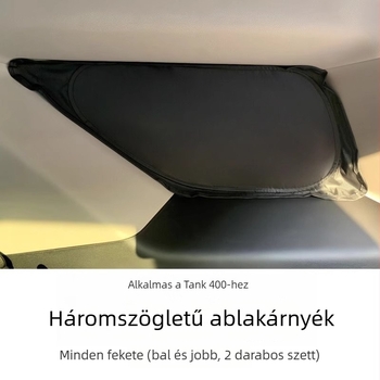 Great Wall Tank 300/400 autóablak árnyékoló függöny – textil anyag, Snap-In szerelés, eredeti stílus