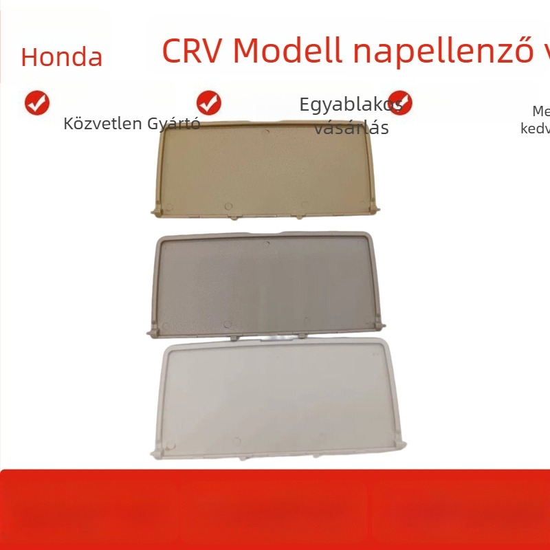 Honda CR-V napellenző smink tükör fedél, PVC, beépített rögzítés
