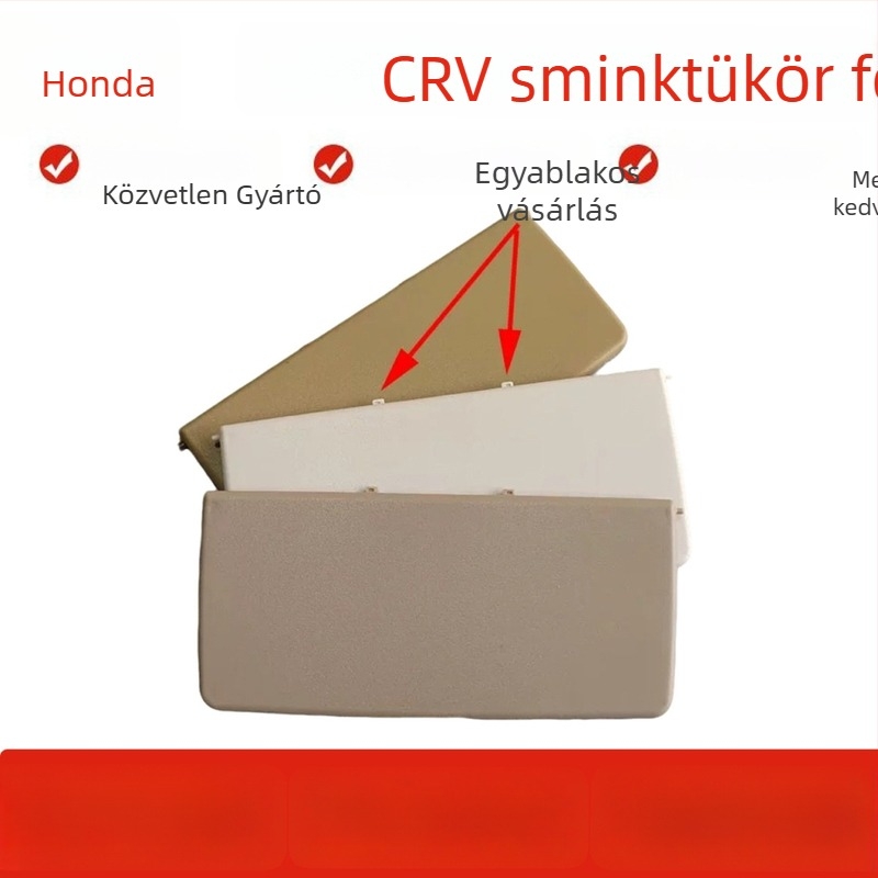 Honda CR-V napellenző smink tükör fedél, PVC, beépített rögzítés