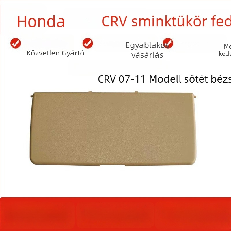 Honda CR-V napellenző smink tükör fedél, PVC, beépített rögzítés