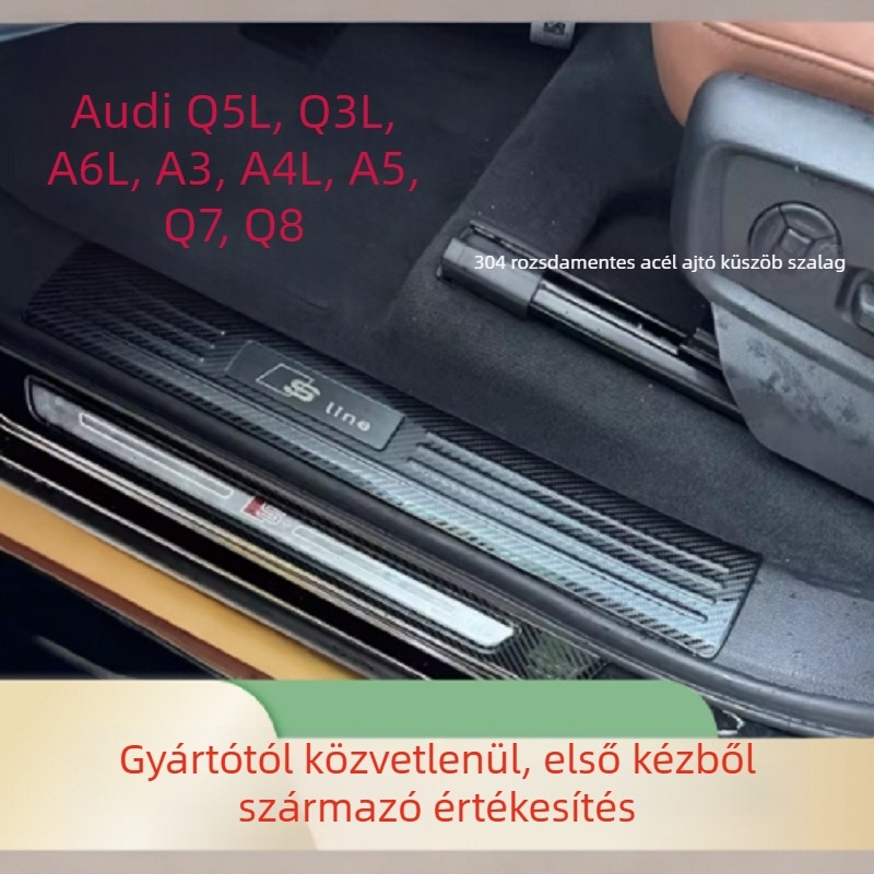 Libao rozsdamentes acél beépített küszöbsáv Audi Q7 2016–2021