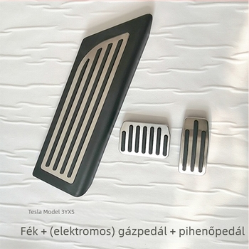 Rozsdamentes acél csúszásmentes lábpedál Tesla Model 3, Model Y, Model X és Model S