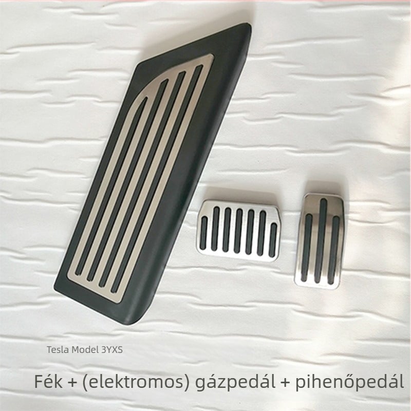 Rozsdamentes acél csúszásmentes lábpedál Tesla Model 3, Model Y, Model X és Model S