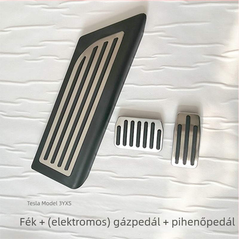 Rozsdamentes acél csúszásmentes lábpedál Tesla Model 3, Model Y, Model X és Model S