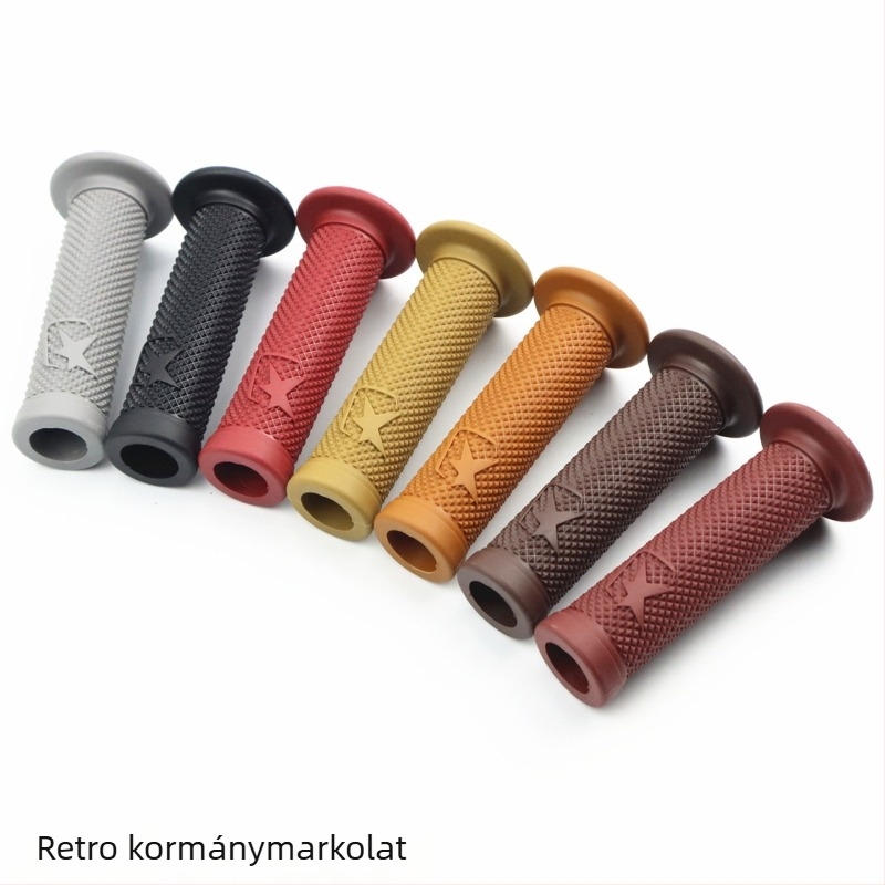 Retro motorkerékpár kormánymarkolat burkolat ragasztóval
