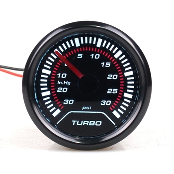 LED kijelzős autó műszer, turbina nyomásmérő 30-30 PSI szenzorral, 12V, modell 520707