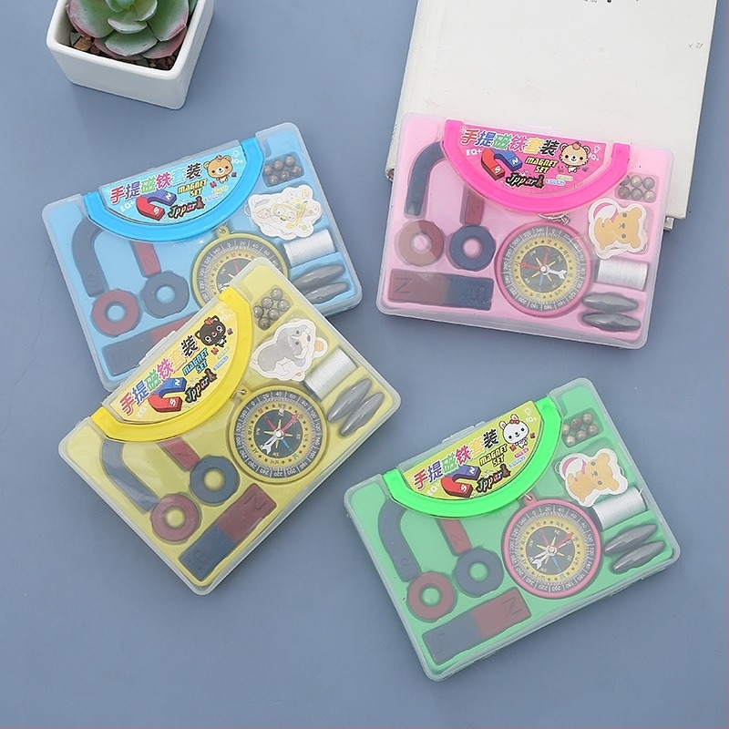 Általános iskolai mágneskísérlet-készlet DIY lehetőséggel – hordozható tudományos játék 7-14 éveseknek