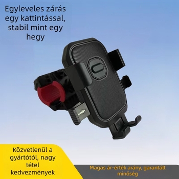 Elektromos járművekhez való telefontartó: motorkerékpár és kerékpár – ütésálló, rezgéscsillapító, Snap-On rögzítés az első üveghez