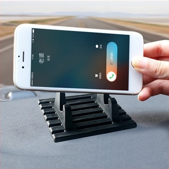 Szilikonból készült telefon-tartó anti-slip párnával, autóba való tartó vízszintes és függőleges kijelzőkhöz, univerzális telefonállvány