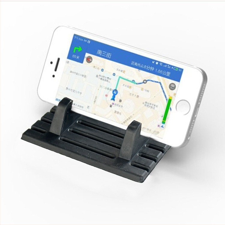 Szilikonból készült telefon-tartó anti-slip párnával, autóba való tartó vízszintes és függőleges kijelzőkhöz, univerzális telefonállvány