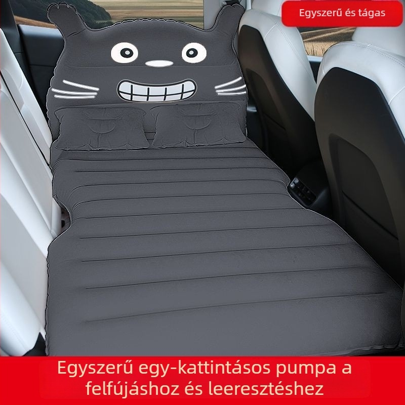 Autó hátsó ülésére készült felfújható alvó matrac – Ning shield CZCD, flocking anyag, automata felfújás, súly 2,3 kg, teherbírás 300 kg