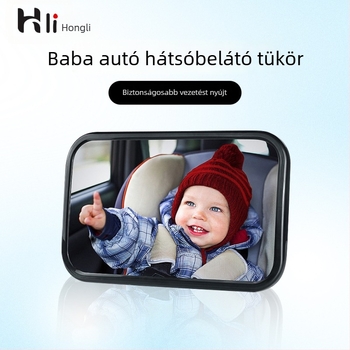 Hongli Bébi autó hátsó nézet tükör — belső megfigyelő tükör csecsemőbiztonsági üléshez, utazásokhoz