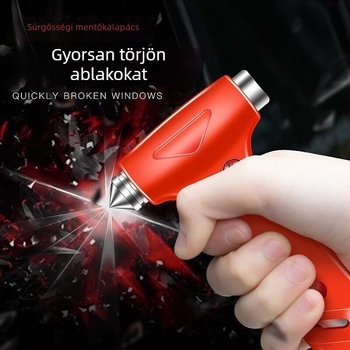 Autó Sürgősségi Ablakbetörő Biztonsági Kalapács, Kiszállító Eszköz, Többfunkciós Életmentő Szerszám