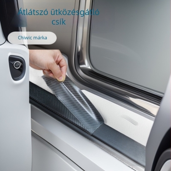 Áttetsző szénszálas autóajtó film, karcolódás elleni védelem küszöbökhöz és csomagtartóhoz